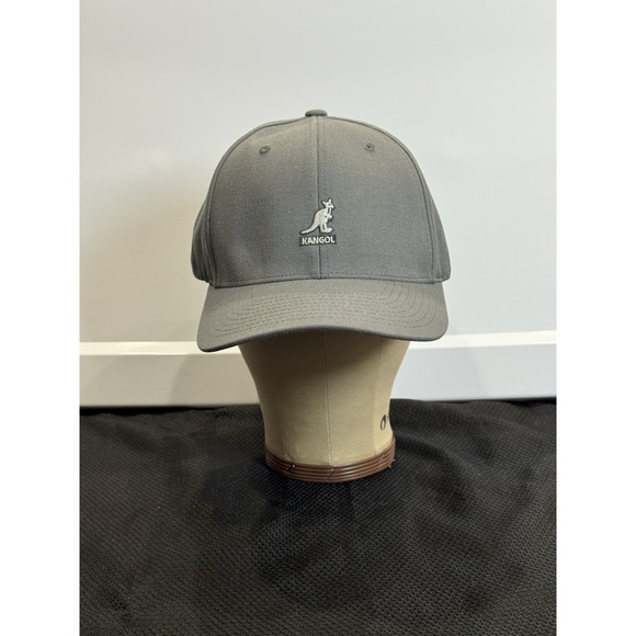 Kangol Fitted Wool Hat L/XL Baseball Cap Flex Fit Gray Large‎ Extra Large Clean - Picture 1 of 8